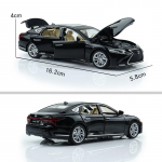 Lexus LS500H simulatsioon survevalu ja m&auml;nguasjas&otilde;idukid Helid ja valgus, tagasit&otilde;mbamisauto 1:32 sulamist mudeli kingitused lastele