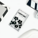 Must lilleline pael l&auml;bipaistev kaardihoidja &Uuml;li&otilde;pilaskaardi varrukas Juurdep&auml;&auml;sukontroll Bussikaartide &uuml;mbris Vedruk&ouml;ie kaardikaaned ID hoidik