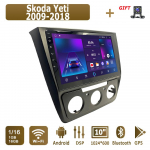 Android Autoraadio Skoda Yeti 2009-2018 jaoks Multimeediapleier Peak Unit Stereo GPS-navigatsioon BT WIFI 1+16GB 1+16GB