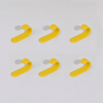 6 tk/komplekt J-kujulised isekleepuvad konksud plastikust uste seinariideid Candy Color Tugev konks k&ouml;&ouml;ki Vannitoa magamistuppa esik