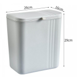 Plastist libiseva kaanega pr&uuml;gikast Suure mahutavusega pr&uuml;gikast Korv Pr&uuml;gikast Kompostikast K&ouml;&ouml;k valge