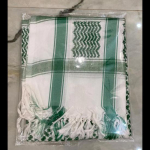 Puuvillane Keffiyeh Shemagh Originaal India Araabia Sall Kufiya Roheline Palestiina
