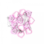 12 tk. J&otilde;ulupuu toakaunistus Armastuse kujuga pallikaunistused J&otilde;ulud 12pcs/set punane