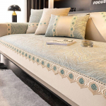 &Scaron;enillist diivanipadi aastaringselt kasutatav universaalne istmepadi libisemisvastane lihtne Ight luksuslik istmepadi kerge luksuslik diivani kate 70x70cm helesinine v&auml;rv