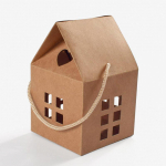 5 tk majakujuline j&otilde;ulukinkekarp, kommid, suupisted, k&uuml;psised, pakkematerjalid, j&otilde;ulupuu kaunistused, 2024. aasta uusaasta kingitused lastele 5pcs pruun