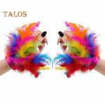 1 paar sulgedest k&auml;ev&otilde;ru Reguleeritav pael Luksuslikud kihilised suled V&otilde;lulint K&auml;ev&otilde;ru Halloweeni Cosplay pidude tarvikud