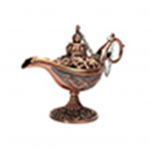 Vintage Aladdini lambi teekann tsingisulamist kontori kodut&ouml;&ouml;laua sisekujunduskollektsioon vask