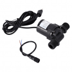 DC 12V p&auml;ikesevee tsirkulatsioonipump harjadeta mootor veepump 600L/H IP68 veekindel pistik must
