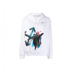 Off-White Brush Arrow &Uuml;lem&otilde;&otilde;duline Huppar Valge Naiste Topp OWBB032R20F301280130 M