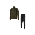 Puma logotr&uuml;kiga lukuga kraega spordiklubi vabaajajope ja p&uuml;ksid komplekt Meeste komplekt Tumehall 848665-70 M