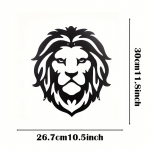 1 tk Lion Black Metal Wall Art &ndash; rippuv skulptuur kodukaunistuseks, v&auml;lisild ja kingitus helehall v&auml;rv