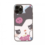 HK25 Kuromi Cartoon must diivani&uuml;mbris Samsung Note 20 Lite S24 Ultra S23 A03 A05 A06 A11 A71 A15 A16 A13 A24 A25 A33 A52 A53 A50 M55 M35 Plus jaoks Samsung S24 Plus arlekiin