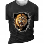 2024. aasta uus mood Animal Horse 3D-prindiga T-s&auml;rk meestele, naiste vabaaja l&uuml;hikeste varrukatega T-s&auml;rk, laste t&auml;navar&otilde;ivad, naljakad graafilised T-s&auml;rgid S