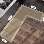 K&ouml;&ouml;givaip L-kujuline libisemiskindel p&otilde;randamatt Diatomiga muda imavad matid Kodukaunistuse vaip &Otilde;li imav imitatsioon Linased vaibad 80x120x45cm