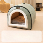 S&uuml;gis- ja talvine koerte tavaline tepitud kaasaskantav pesa kassipesa V&auml;ike ja keskmise suurusega koer Jurt Kennel Lemmikloom suletud paksenenud pesa L-50 * 40 * 35cm