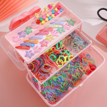 1000-osaline segatud juuste aksessuaaride komplekt, mitme elemendiga soengut&ouml;&ouml;riist, sobib igal aastaajal, ideaalne kingitus naistele, mitmekesised v&auml;rvid, ilma karbita