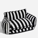 Lemmikloomadi Diivanipesa Padi Eemaldatav ja Pestav Suur Pesa Koertele ja Kassidele M 65*40*30cm black