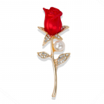 Rose Pearl pross Retro Elegance Temperament &Uuml;likond Corsage kampsun Aksessuaarid kuld