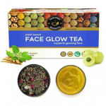 TEACURRY Face Glow Tea (30 teepakki, 1 kuu pakend) - Loomuliku n&auml;o s&auml;ra ja n&auml;o s&auml;ra suurendamiseks | Mineraal&otilde;li Vaba | Looduslikud koostisosad