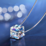 Naiste kett kristallist rhinestone ruudukujuline ripats sulamist kaelakee ehted surematu