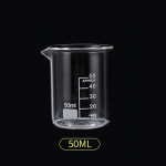 L&auml;bipaistev k&otilde;rgborosilikaatklaasist m&otilde;&otilde;tetops l&auml;bipaistva skaalaga tass laboratooriumi keeduklaasi k&ouml;&ouml;git&ouml;&ouml;riista k&uuml;psetamise m&otilde;&otilde;tetopsid 50-150 ml 50ml