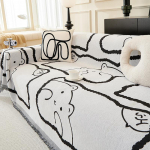 Diivanipadi tutiga kattekangas r&auml;tik libisemisvastane tolmukindel integreeritud libisemisvastane koomiks armas karu mugav kodu ese 180x130