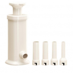 4 t&auml;idisega vorstimasin, k&auml;sitsi vorstit&auml;idise valmistaja koduseks kasutamiseks Toiduk&otilde;lblik vorstit&auml;ite t&ouml;&ouml;riist Vorstiliha t&auml;idisega k&ouml;&ouml;gitarbed valge