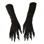 1 paar Halloween Ghost Claw kindaid Kassik&auml;pa pikad k&uuml;&uuml;ned T&auml;is s&otilde;rmed hirmu&auml;ratavad &uuml;he suurusega Unisex Cosplay Stage Performance kindad must