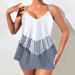 Naiste bikiinikomplekt Seksikas ujumisriided, kaheosalised ujumisriided, ujumisriided, bodid, rannariided, ujumiskomplektid suures suuruses XS valge