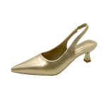 Moodsad Naiste Kingad 2024 Uued Naiste Pumbad &Uuml;hev&auml;rvilised Lihtsad Keskmise Kontsaga Kingad Seksikad Terava Ninaga Slingback Elegantsed Kleidikingad 36 kuld