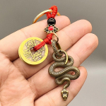 2025. aasta Hiina Zodiac Snake Lucky Ripats V&otilde;tmehoidja Loominguline rikkus V&otilde;tmehoidja Aksessuaarid Naistele Meestele Kott v&otilde;lu Ehted Kingitus as the picture