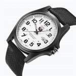 Couple Fashion Nylon strap Analog Quartz Round Wrist Watch Watches must