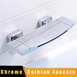 4 v&auml;rvi seina sisse peidetud vannitoa kraanikausi segisti juga kahe k&auml;epidemega &uuml;he hoovaga vannisegisti seinale paigaldatav mikser vannikraan