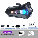 Bluetooth 5.3 kiiver peakomplekt juhtmevaba k&auml;ed-vabad k&otilde;ne telefonikomplekt mootorratta veekindel k&otilde;rvaklapid MP3 muusikapleier Moto k&otilde;lar