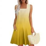 Naiste suvekleidid Taskutega varrukateta p&auml;ikesekleidid L sinine