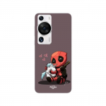 Coque Huawei P60 Pro B&eacute;b&eacute; Deadpool avec Licorne Maniacase
