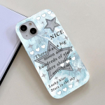 Mobile Phone Cases for iPhone 11 13 XR 15 Pro Max 12 14 Pro Max Case iPhone 16 7 Plus 8 Plus XS Max 6 15 Plus Laser Wave Pattern Anti-drop Waterproof iPhone 6&6S puhas