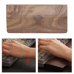 Wooden Keyboard Wrist Rest Anti Slip 6.69x3.15inch Easy to Clean Accessories Office Gaming Square Edge