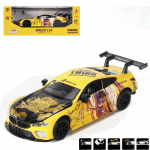 1/32 BMW M8 GTE Koost&ouml;&ouml;versioon Sulamist Sportauto Mudel Diecasts Metallist V&otilde;idus&otilde;iduauto S&otilde;idukid Mudel Heli Valgus Laste M&auml;nguasjad Kingitus kollane