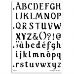 MAH&Eacute; Pochoir Lettrage Cupcake 21x30 cm