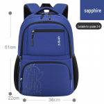 Seesami kerge mitme kambriga seljakott poistele (Vanuses 6-12) sinine
