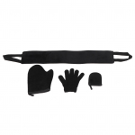 4 tk Isepruunistava kindaga pealekandmiskomplekt Pehme k&auml;sn Pruunistuskreem Losjoon Vaht &Otilde;li Selja pealekandmine