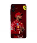 Coque de t&eacute;l&eacute;phone - Ferrari - Galaxy A06 - Silicone - Souple - Noir must