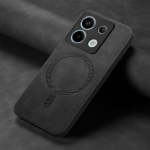 Luksuslik Magsafe magnet&uuml;mbris Xiaomi 13t Poco X6 F6 Pro Redmi Note 14 13 Pro K70e 13c PU nahast p&otilde;rutuskindel Tpu Hybird PC &uuml;hev&auml;rviline &uuml;mbris Redmi Note 13 5G must