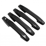 4 tk Honda jaoks Civicu jaoks 2006-2011 Carbon Fiber Look auto ukse k&auml;epideme katte sisekujundus, plastikust auto stiil
