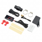 Mootorratta digitaalne veetemperatuuri n&auml;idik &uuml;li&otilde;huke 12 V alalisvoolu LCD 22 mm anduriadapteriga enamikule punane