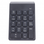 Juhtmeta numbriklaviatuur BT5.0 must 18 klahviga akutoitega laialdaselt &uuml;hilduv numbriklaviatuur m&auml;ngimiseks