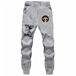 One Piece Anime Vabaaja Paelpingiga Sweatpantsid - Trafalgar Law, Luffy & Whitebeard teemalised, Ideaalne paaridele, Kevad- ja s&uuml;gisr&otilde;ivad S