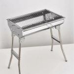 Paksendatud roostevabast terasest kaasaskantav kokkupandav v&auml;listingimustes kasutatav grill 57x48x33.5 cm