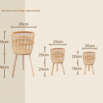 Bambusest Puidust Taimealus Elutuppa v&otilde;i R&otilde;dule Large